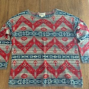 Ralph Lauren Denim & Supply Crewneck Sweater SZ L Multi Vintage